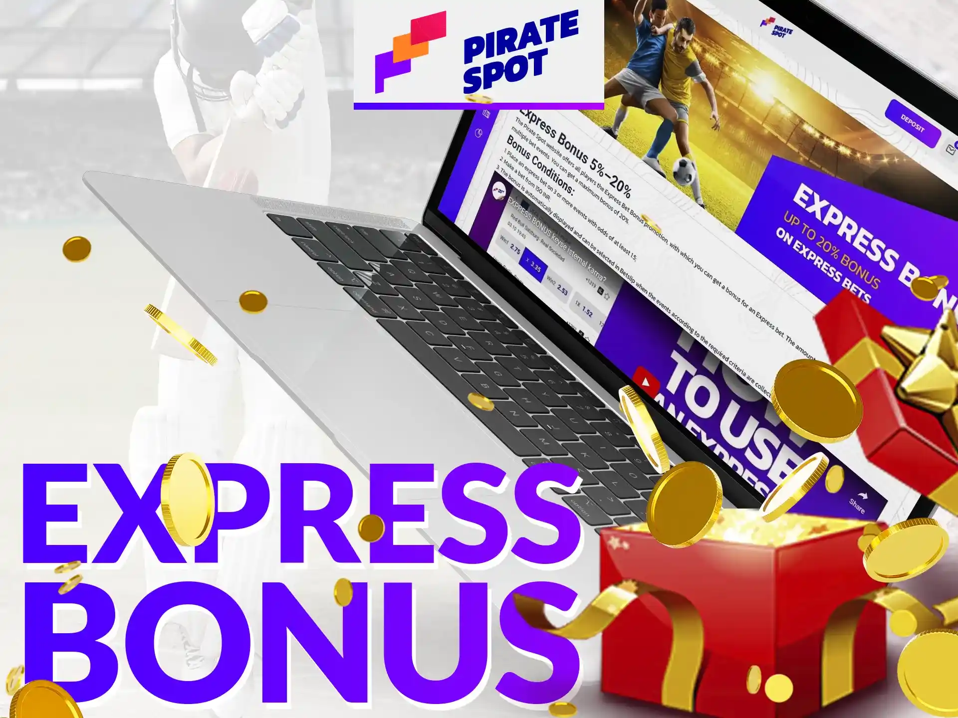 Fans of express bets get a bonus with which you can get up to 20% in addition to the amount of winnings.