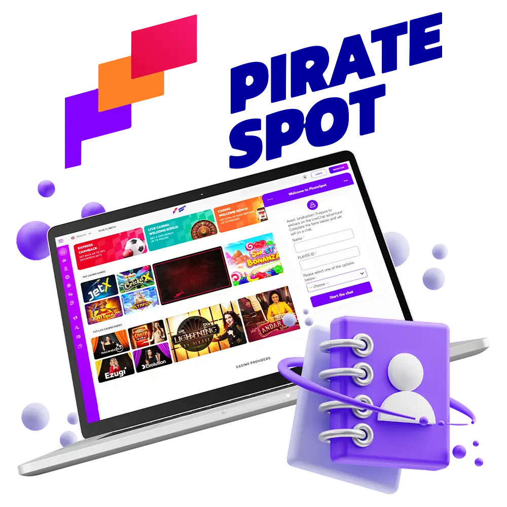 Use only official contacts to contact the administration of Pirate Spot.