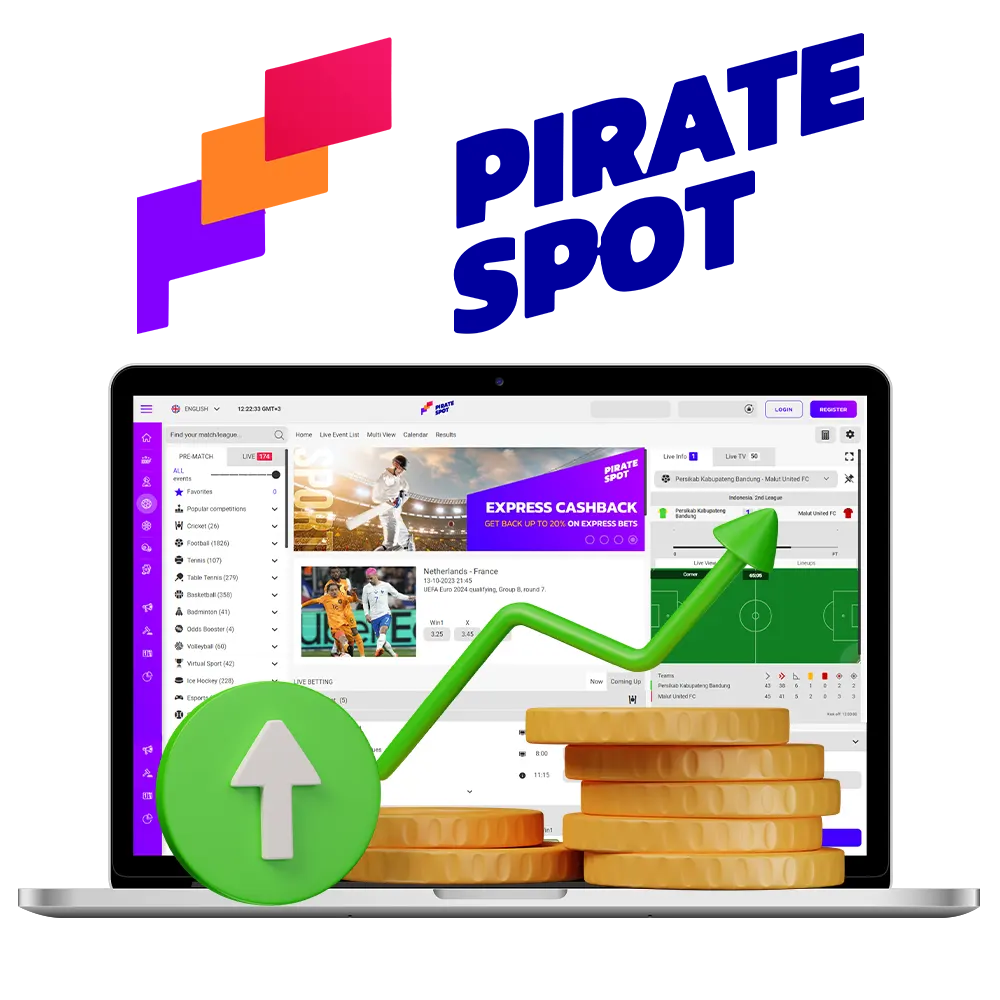 Pirate Spot allows you to make deposits and withdrawals using most payment systems popular in India.